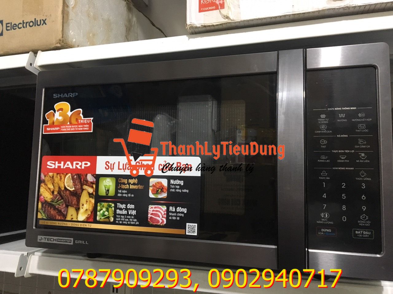 Lò vi sóng Sharp R-G728XVN-BST - ĐÃ QUA SỬ DỤNG - BH 12 THÁNG