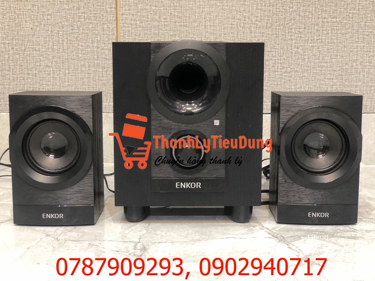 Loa vi tính Bluetooth Enkor E700 Đen - HÀNG TRƯNG BÀY - KHÔNG CÓ REMOTE